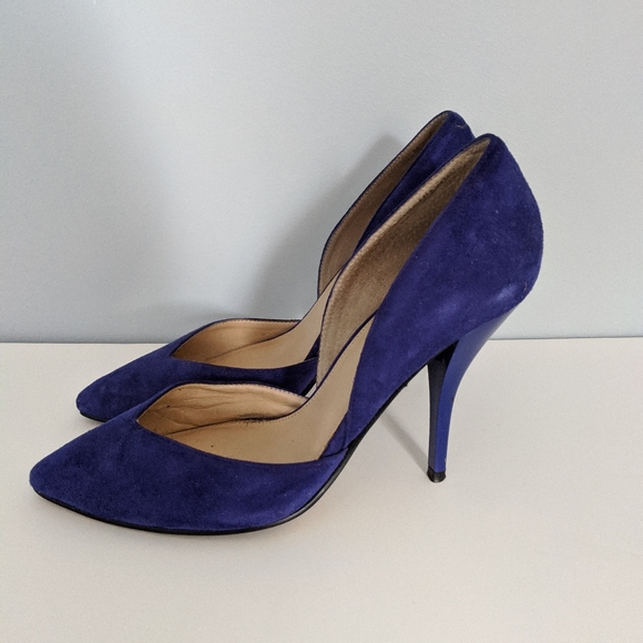 Suede blue heels - Picture 2 of 2